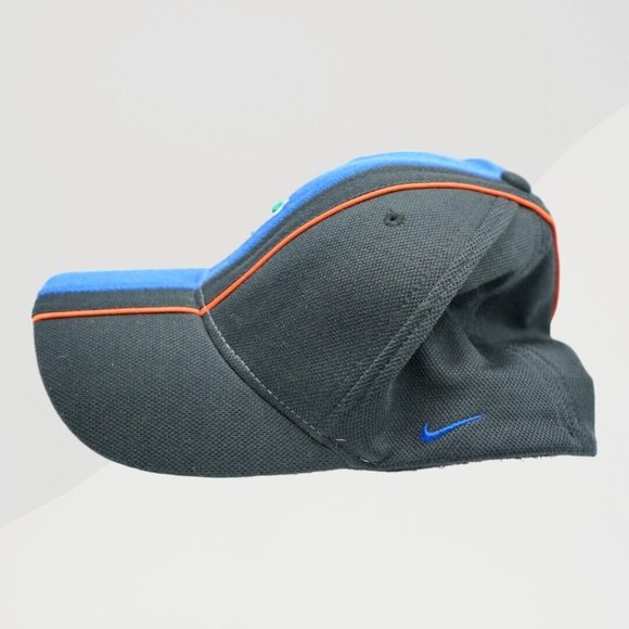 Nike Team Florida Gators Adult FlexFit Baseball Cap Stretch Blue Black Logo Hat - Picture 3 of 6